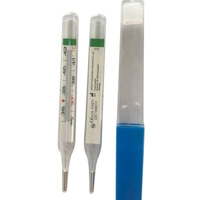 CE 인증을 가진 맞춤형 지원 유리로 만든 수은 없는 구강 온도 측정기