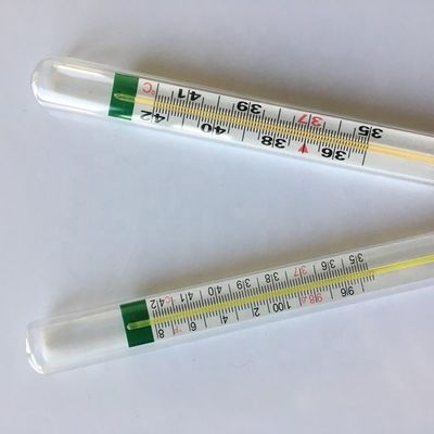 유리 온도계 CE 승인 높은 정확성 41°C 0.1°C 및 0.15°C 방수